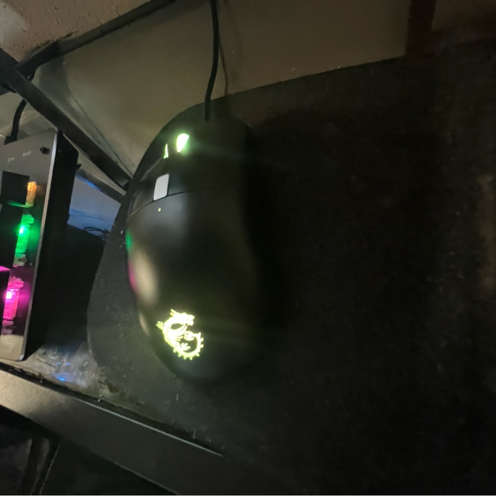 MSI Black Gaming Mouse with RGB Logo